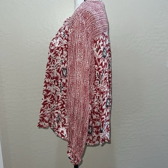 Free People Rogue Floral Open Front Kimono 100% Rayon Womens Size Medium - Picture 2 of 12